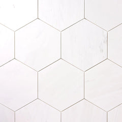 Tenedos Bianco Dolomite 4x4 Hexagon Polished/Honed