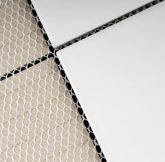 Porcelain 3-3/4 in. x 3-3/4 in. Matte Mesh-Mounted Mosaic for Backsplah, Bathroom Floor & Wall Tiles (11 pcs/case) (White)