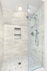 Athena Gold Estrella 10" X 10" Polished Marble Mosaic Floor And Wall Tile by MSI