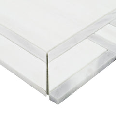 Bianco Dolomite Alana 11" X 13" Polished Marble Mosaic Floor And Wall Tile by MSI