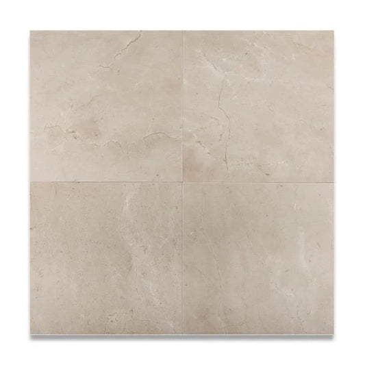 Tenedos Crema Marfil 12x12 Polished/Honed Filed Tile- 1 piece