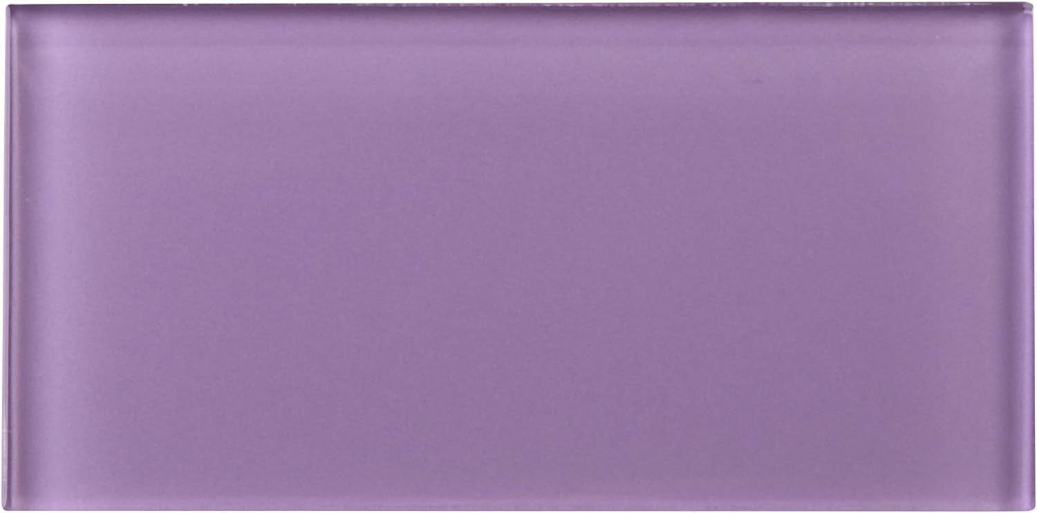 TCSAG-13 3x6 Purple Glass Subway Tile -Kitchen and Bath Backsplash Wall Tile