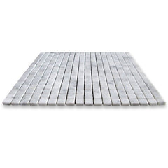 Carrara Marble Italian White Bianco Square 5/8x5/8 Mosaic Floor Wall Tile Polished