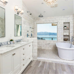 6x12 Calacatta Gold Italian Marble Subway Tile Honed (Matte)