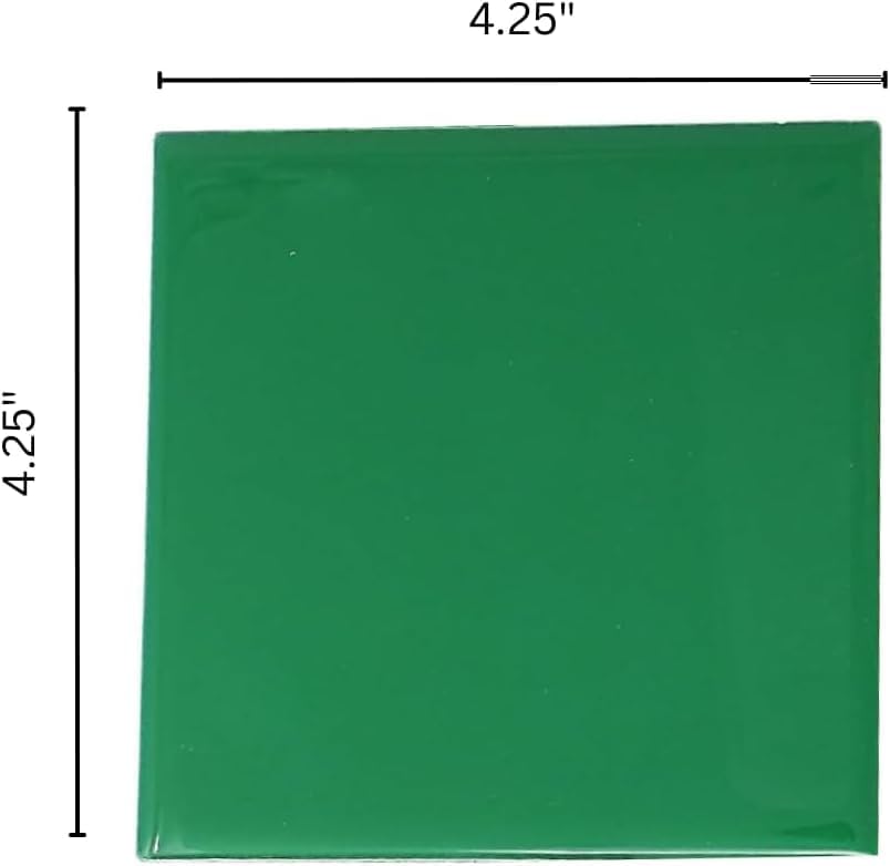 4x4 Emerald Green Ceramic Tile-Box of 10 pcs