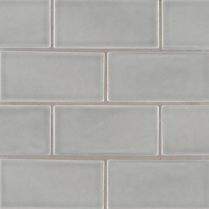 Morning Fog Subway Tile 3x6 Glossy Ceramic Subway Wall Tile by MSI (1 sq. ft./Case)