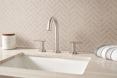 Portico Pearl Herringbone 11 in. x 12 in. Glossy Crackled Ceramic Mesh-Mounted Mosaic Tile by MSI (9.86 sq. ft./Case)
