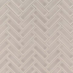 Portico Pearl Herringbone 11 in. x 12 in. Glossy Crackled Ceramic Mesh-Mounted Mosaic Tile by MSI (9.86 sq. ft./Case)