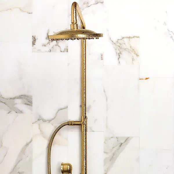 6x12 Calacatta Gold Italian Marble Subway Tile Polished (Shiny)