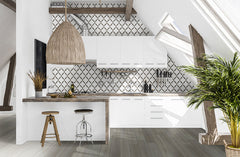 Victorian Light Arabesque 10.83 in. x 15.5 in. Glossy Porcelain Floor and Wall Tile by MSI (10.4 sq. ft./Case)