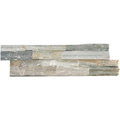 Sierra Blue Ledger Panel 6 in. x 24 in. Natural Quartzite Wall Tile for Fireplace surround, Backsplash Wall Tile