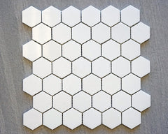 Thassos White Greek Marble 2 inch Hexagon 2x2 Mosaic Floor Wall Tile Backsplash Polished for Kitchen, bathroom Shower, Accent décor, Fireplace