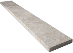 Tundra Silver Galaxy Gray Marble Door Floor threshold (Marble Saddle) - Polished for Floor Bathroom Shower Curb and Window Sill