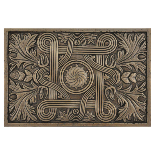 Kitchen Backsplash Premium Mediterranean Bronze Metal Mural Hand Made Textured Tile