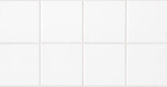 6x6 Square Matte White Ceramic Wall Tile (Box 50 Pieces / 12.5 sqft)