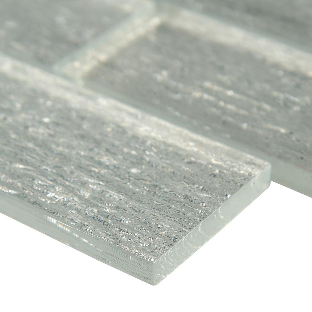 MSI Chilcott Bright Subway 11.81 in. x 11.81 in. x 8mm Glass Mesh-Mounted Mosaic Tile (10 Sheets)- Tenedos
