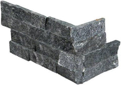 Ledger Corner Stacked Wall Tile, Split-Faced (Box of 6 Pieces) (Coal Canyon)