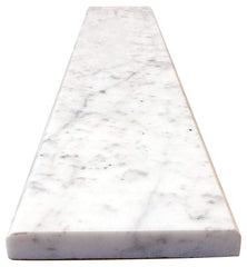 Carrara Marble Doorway Floor Threshold (Marble Saddle) Honed for Shower Curb, Vanity Backsplash