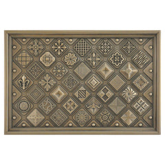 Kitchen Backsplash Premium Contemporary Bronze Metal Mural Hand Made Textured Tile