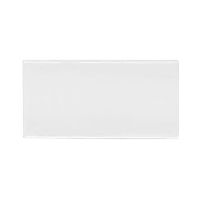 White Ceramic 3x6 Subway Wall Tile Matte Finish for Kitchen Backsplash, Bathroom Shower  (10 Sq. Ft)