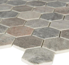 MSI  Stonella Hexagon 6mm Glass Mesh-Mounted Mosaic Wall Tile (Box of 10 Sheets)