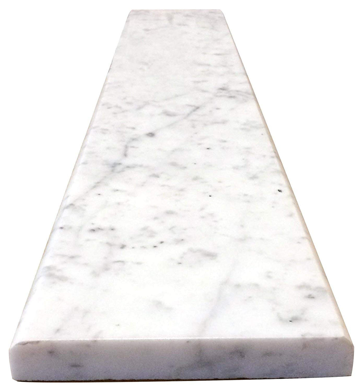 Carrara Marble Floor Doorway Threshold (Marble Saddle) Polished for Curb, Window Sill, Vanity, Transition