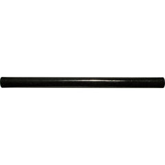 Black Absolute Border Liner Molding Trim Bullnose Marble 3/4" x 12" Polished Pencil