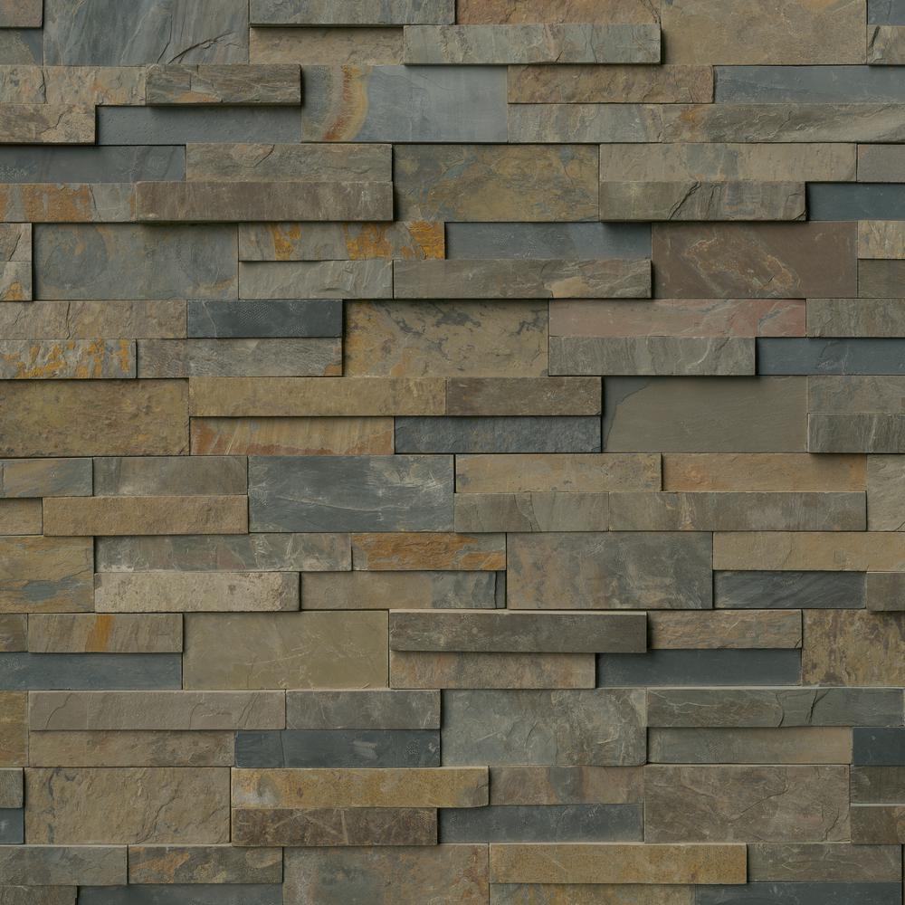 Tenedos Rustic Gold Ledger Panel 6x24 Natural Marble Wall Tile