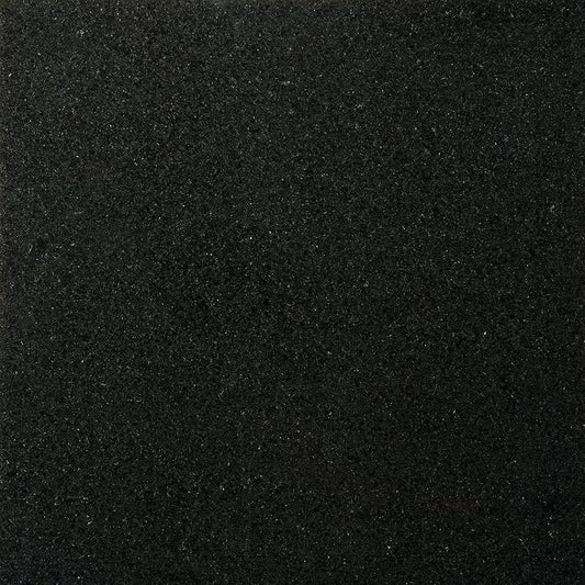 Tenedos Absolute Black Granite Floor and Wall Tile 12x12 Polished for Kitchen Countertops, Bathroom Wall, Entrance Floor Tile, Backsplash Tile, Fireplace Surround