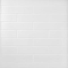 Tenedos White Matte Ceramic Subway 3x12 Wall Tile for Kitchen Backsplash, Bathroom Shower, Accent Wall