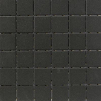 Tenedos Porcelain Premium Quality 2x2 Black Square Matte Mosaic Wall Tile, Great For Bathroom Tile, Floor Tile, Wall Tile and Kitchen Backsplash Tiles on 12x12 Sheet (Box of 5 Pcs)