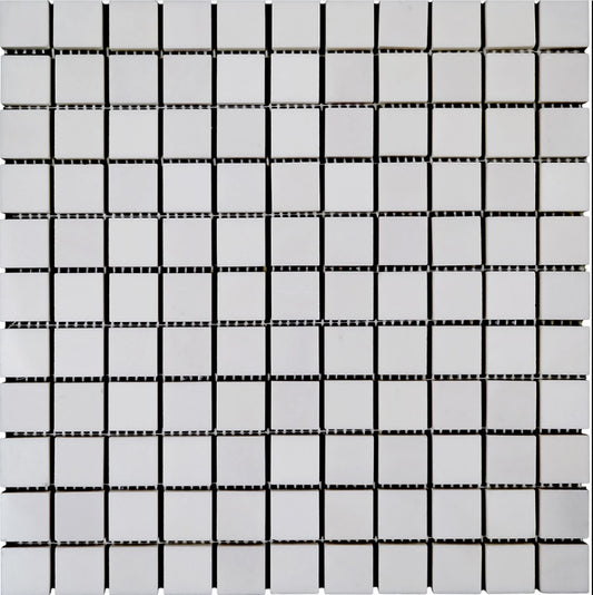 Bianco Dolomiti Marble Italian White Dolomite 5/8x5/8 Mosaic Tile Polished for Bathroom and Kitchen Walls Kitchen Backsplashes