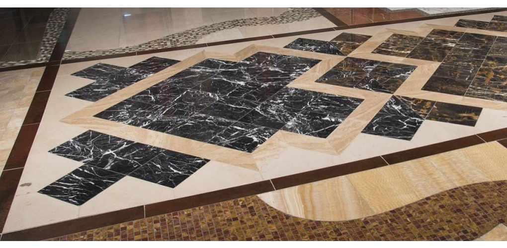 CHINA BLACK MARBLE 12x12" POLISHED (WITH WHITE VEIN) - Tenedos