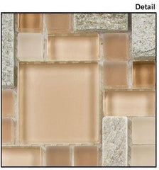 GT Glass Wall Tile Chestnut Screen (Block Random)  GS29