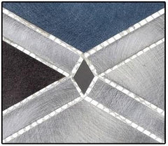 Glass Wall Tile Sleek Ceylon (Aluminum) FGS225