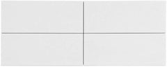 Tenedos White Ceramic Subway Wall Tile 4-1/4 x 10 (Box of 11 Sq.ft) Matte Finish for Kitchen Backsplash, Bathroom Shower, Accent Décor