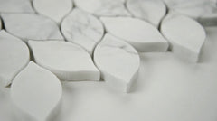 MSI Calacatta Blanco Pattern Polished Marble Mosaic Tile