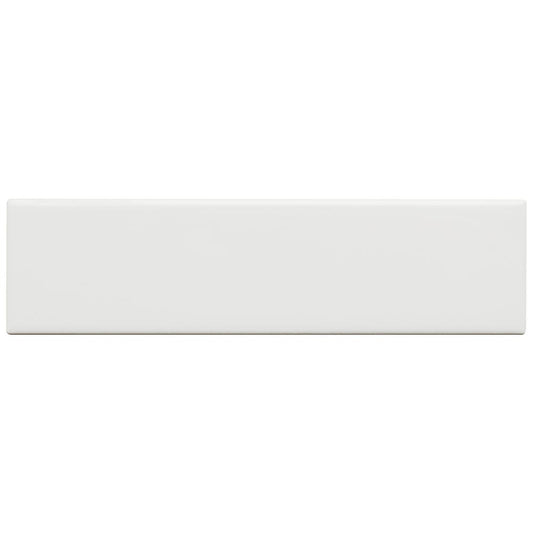 Tenedos White Matte Ceramic Subway 3x12 Wall Tile for Kitchen Backsplash, Bathroom Shower, Accent Wall