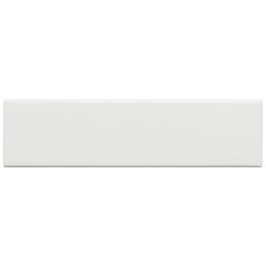 Tenedos White Matte Ceramic Subway 3x12 Wall Tile for Kitchen Backsplash, Bathroom Shower, Accent Wall