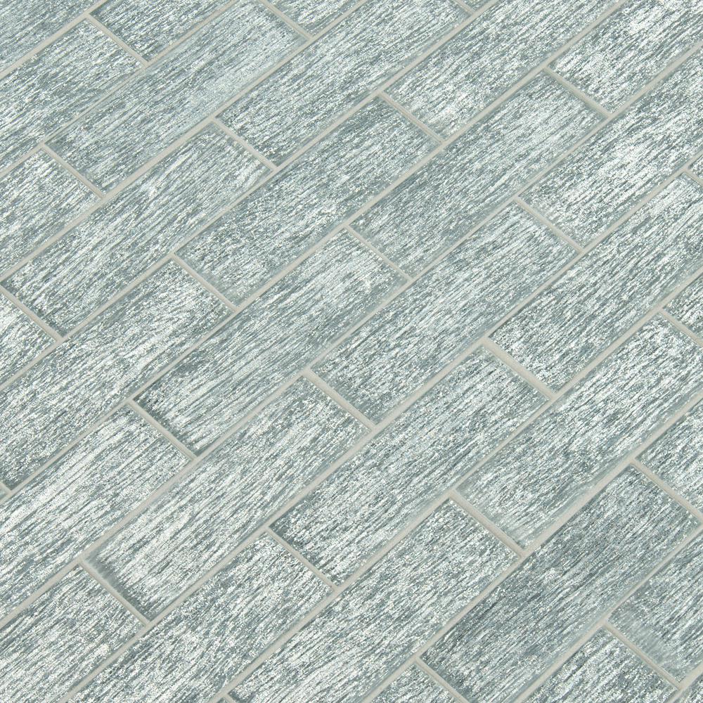MSI Chilcott Bright Subway 11.81 in. x 11.81 in. x 8mm Glass Mesh-Mounted Mosaic Tile (10 Sheets)- Tenedos