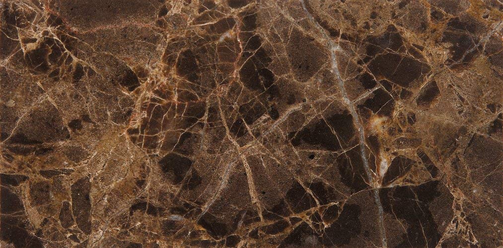 12x24 Dark Emperador Premium Spain Polished Marble Mosaic Floor Wall Tiles 2 Square Feet