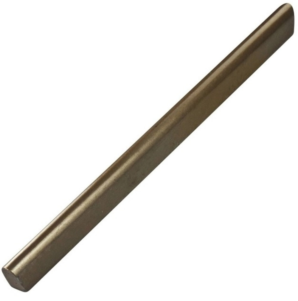 Vogue Tile 0.5"x 0.75"x 12" Courant Resin Bronze Metallic Look Pencil Pack of 5 Pieces Trim Wall Tile (Bronze)