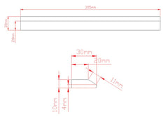 12 inch Stainless Steel Metal Bullnose Border Edge Trim Glass, Decorative Wall and Backsplash Tile Finished