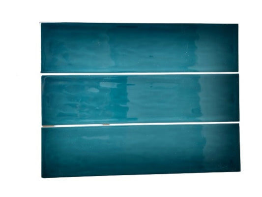 Handmade Emerald Green Glossy 3x12 Subway Wall Ceramic Tile (Box of 6 Sq.ft) - for Bathroom Shower, Kitchen Backsplash, Accent Wall