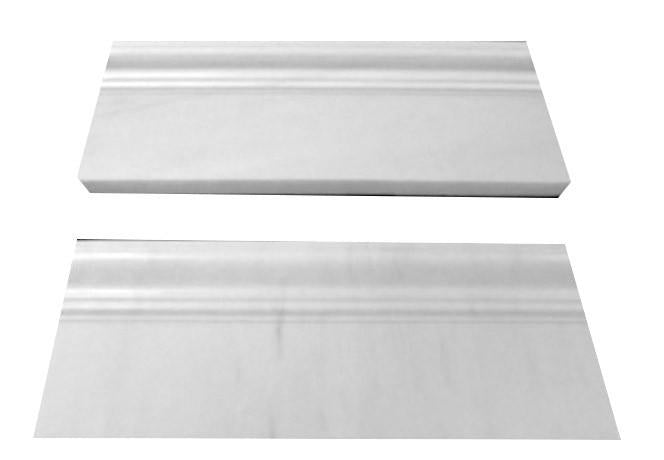 Bianco Dolomiti Marble Italian White Dolomite 3/4" Baseboard Molding Polished