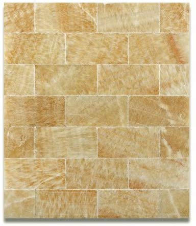 Tenedos Honey Onyx Subway 3x6 Marble Tile Premium Polished (Pack of 8 Pcs. 1 Sqft.)