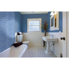 MS International GLSB-HAWSKY4MM Mesh-Mounted Tile 11.81 x 11.81 in. x 4 mm Mosaic