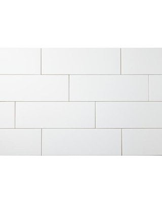 White  4x12 Glossy Ceramic Subway Wall Tile  (Box of 10 Sqft) for Kitchen Backsplash, Bathroom Wall, Accent Wall