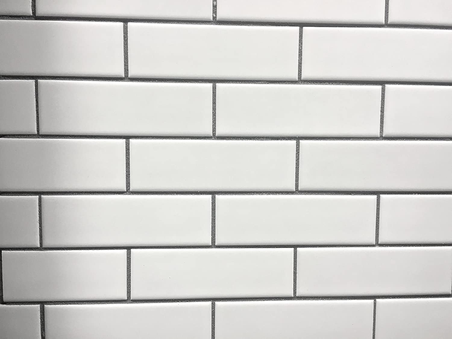 2" X 6"  White Porcelain Brick Mosaic Tile - Matte Finish , Wall Tile, Backsplash Tile, Bathroom Tile (Box of 15 Sheets)