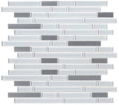 MSI Lucid Sky Interlocking Glass Metal  Mosaic Tile (Box of 10 Sheets)